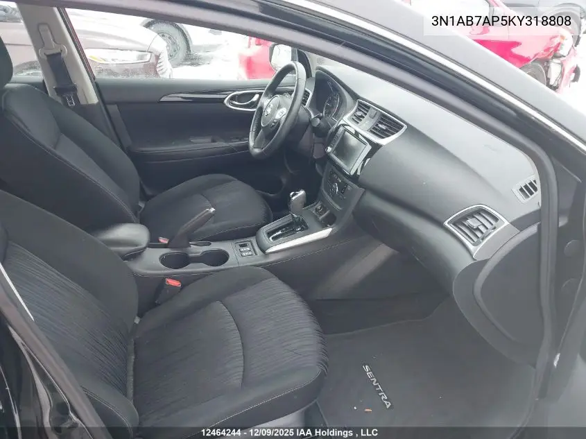 3N1AB7AP5KY318808 2019 Nissan Sentra S/Sv/Sr/Sl