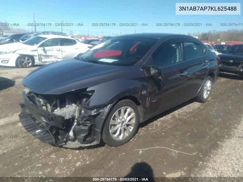 3N1AB7AP7KL625488 2019 Nissan Sentra Sv