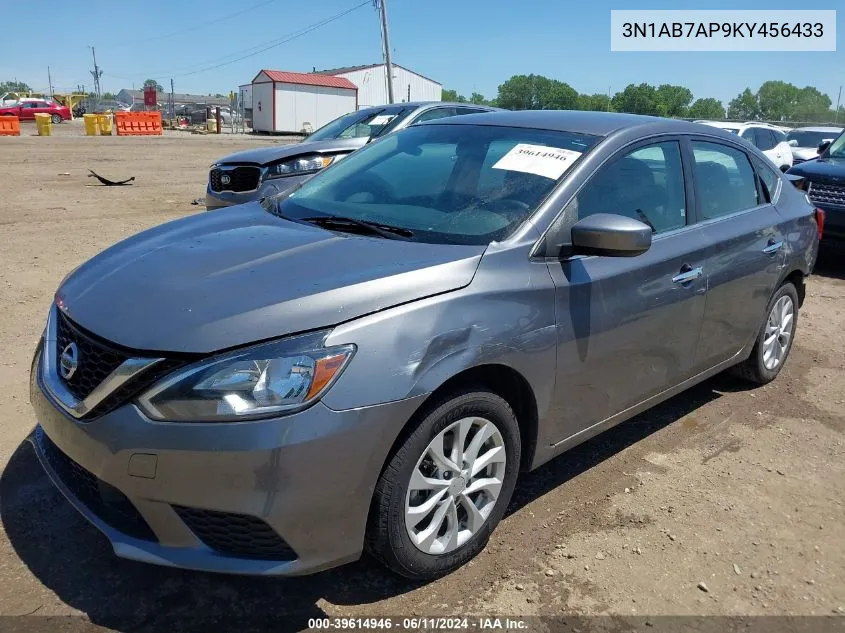 2019 Nissan Sentra Sv VIN: 3N1AB7AP9KY456433 Lot: 39614946