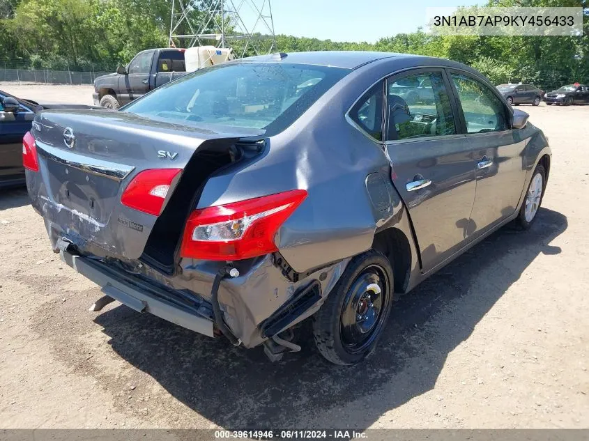 3N1AB7AP9KY456433 2019 Nissan Sentra Sv