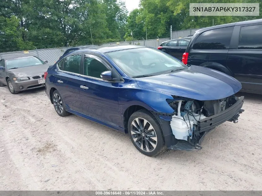 3N1AB7AP6KY317327 2019 Nissan Sentra Sr