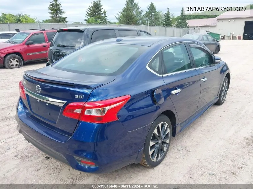 3N1AB7AP6KY317327 2019 Nissan Sentra Sr