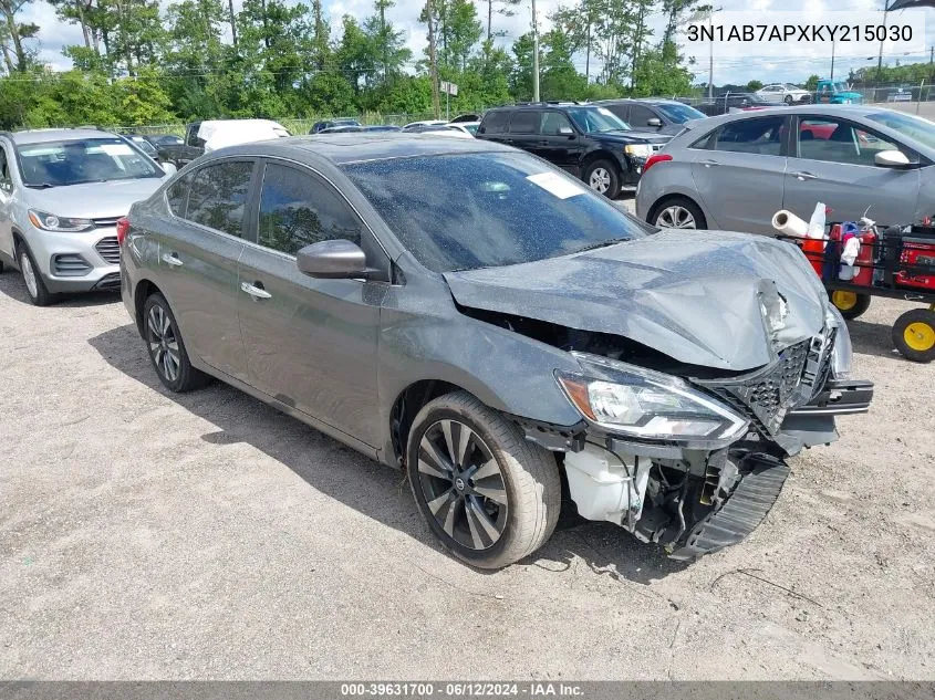 2019 Nissan Sentra Sv VIN: 3N1AB7APXKY215030 Lot: 39631700