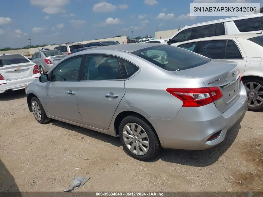 3N1AB7AP3KY342606 2019 Nissan Sentra S