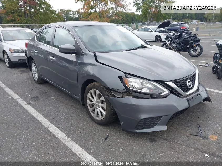 3N1AB7AP2KY249236 2019 Nissan Sentra Sv