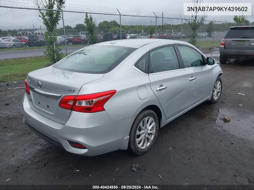 3N1AB7AP9KY439602 2019 Nissan Sentra Sv