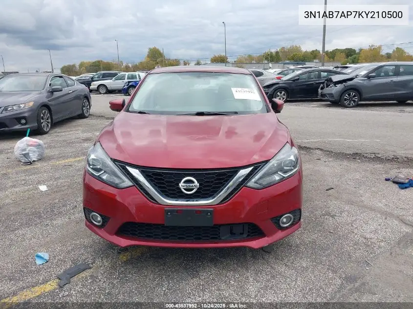 3N1AB7AP7KY210500 2019 Nissan Sentra Sr