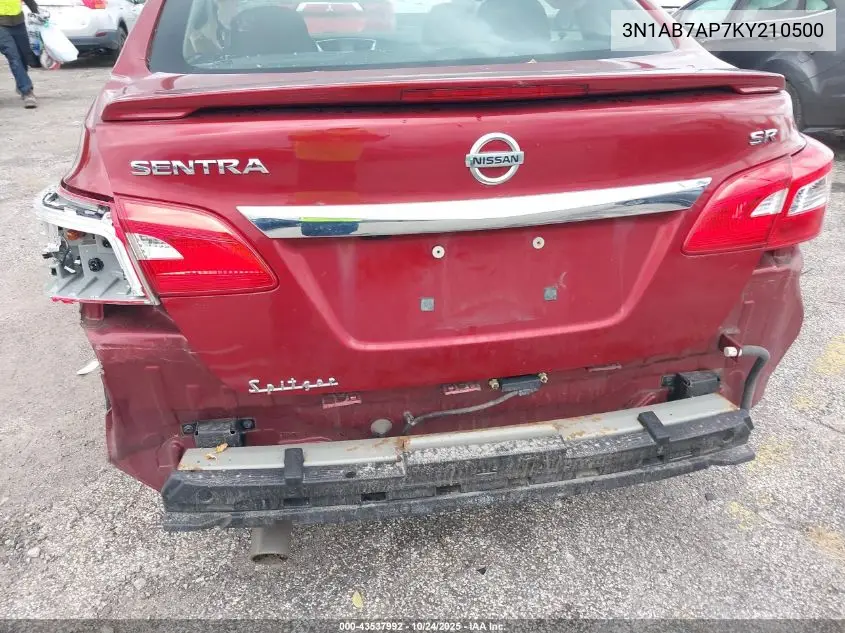 3N1AB7AP7KY210500 2019 Nissan Sentra Sr