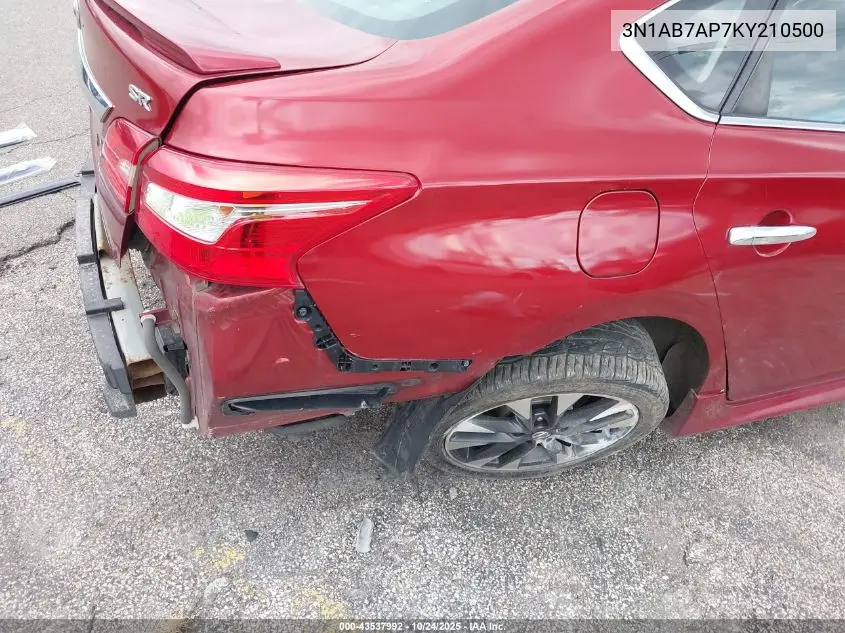 3N1AB7AP7KY210500 2019 Nissan Sentra Sr