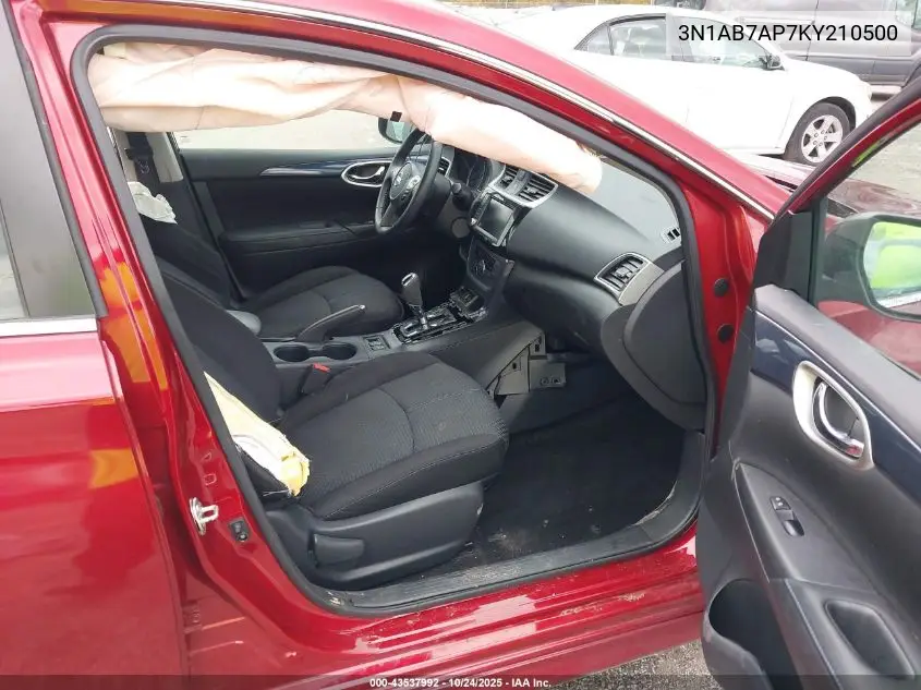 3N1AB7AP7KY210500 2019 Nissan Sentra Sr