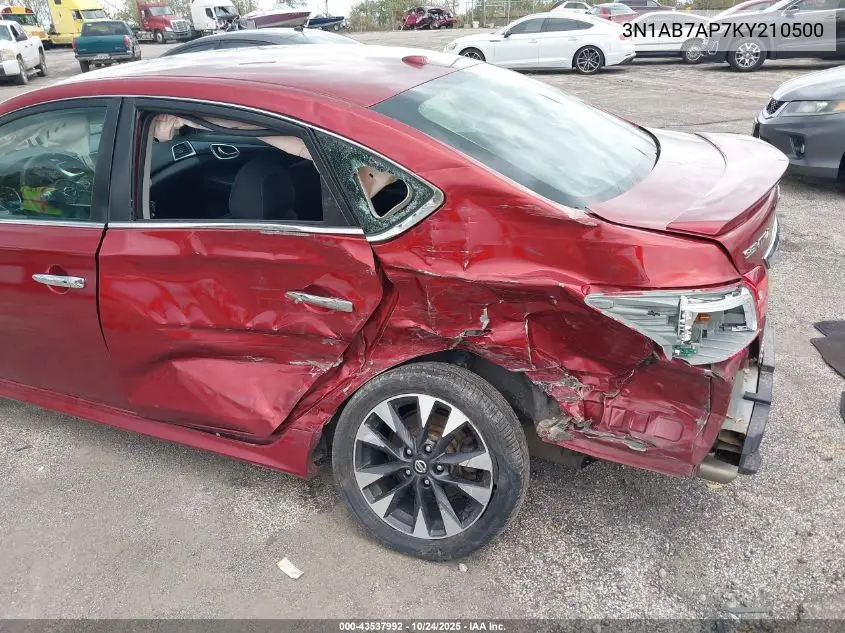 3N1AB7AP7KY210500 2019 Nissan Sentra Sr