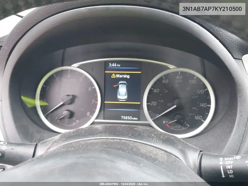 3N1AB7AP7KY210500 2019 Nissan Sentra Sr