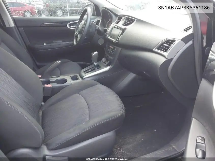 3N1AB7AP3KY361186 2019 Nissan Sentra Sv