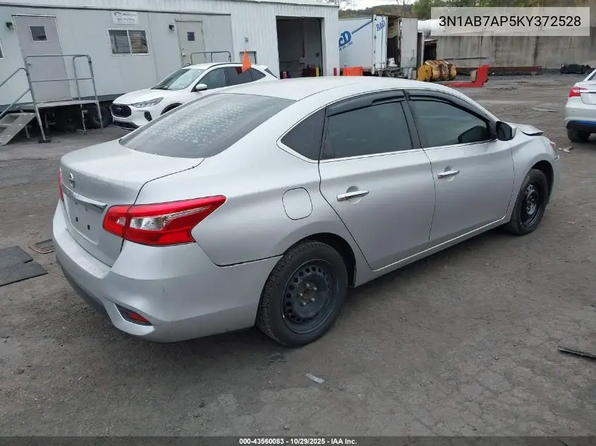 3N1AB7AP5KY372528 2019 Nissan Sentra S