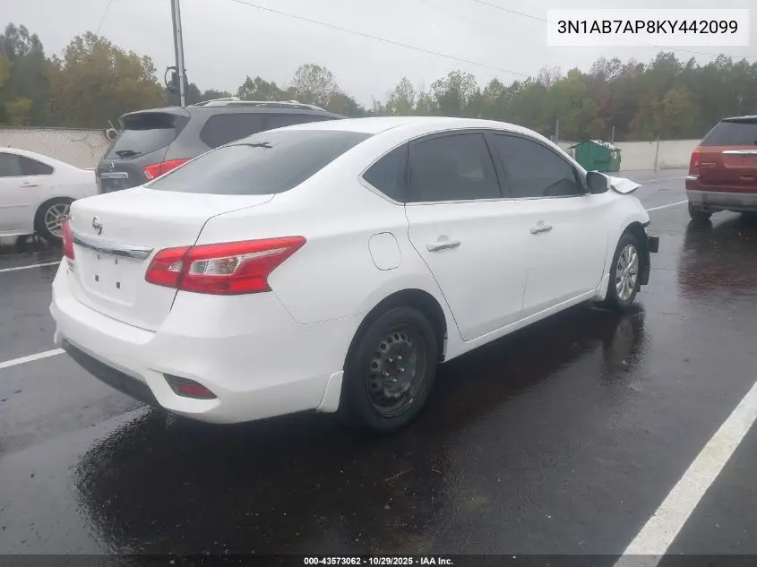 3N1AB7AP8KY442099 2019 Nissan Sentra S