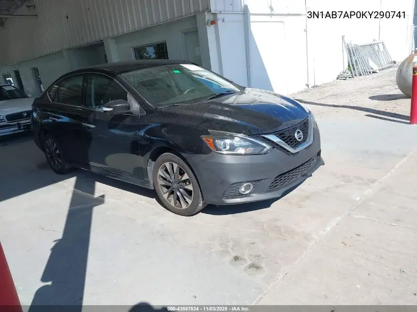 3N1AB7AP0KY290741 2019 Nissan Sentra Sr