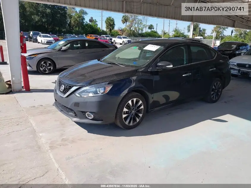 3N1AB7AP0KY290741 2019 Nissan Sentra Sr