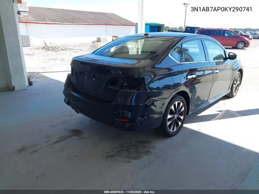 3N1AB7AP0KY290741 2019 Nissan Sentra Sr
