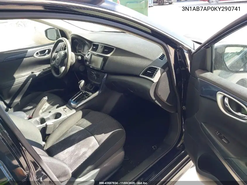 3N1AB7AP0KY290741 2019 Nissan Sentra Sr