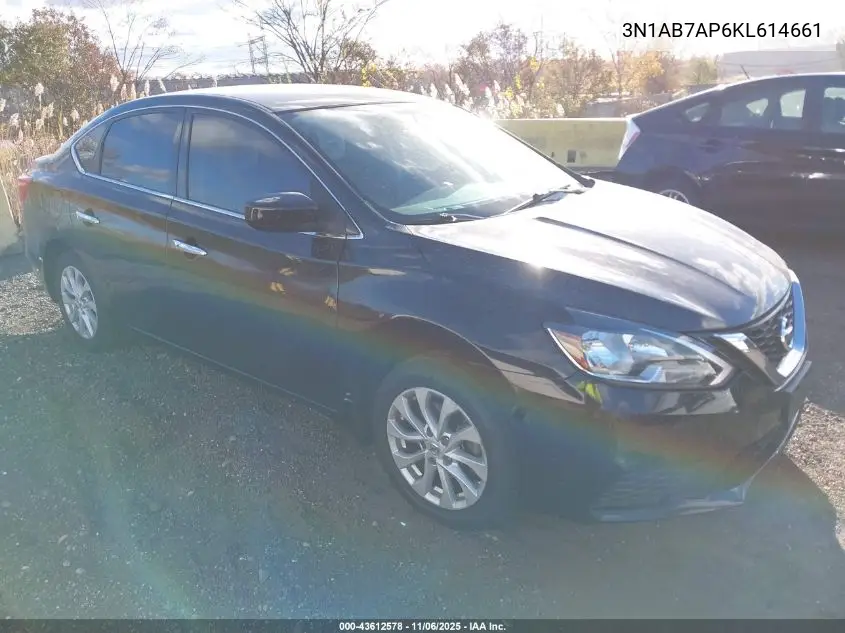 3N1AB7AP6KL614661 2019 Nissan Sentra Sv