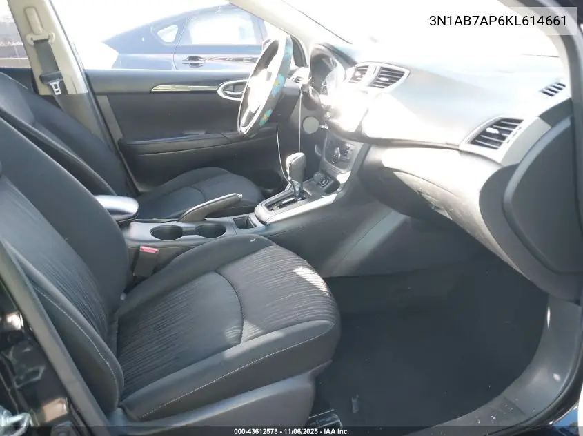 3N1AB7AP6KL614661 2019 Nissan Sentra Sv