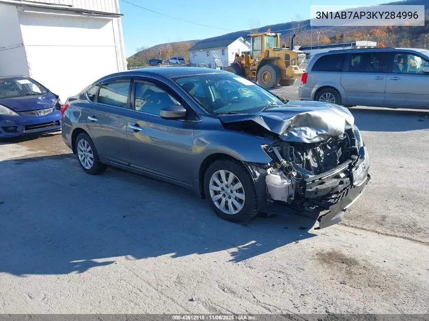 3N1AB7AP3KY284996 2019 Nissan Sentra S
