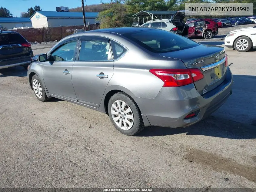 3N1AB7AP3KY284996 2019 Nissan Sentra S