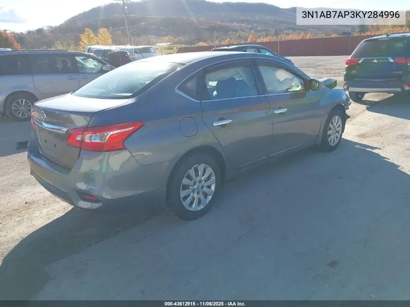 3N1AB7AP3KY284996 2019 Nissan Sentra S