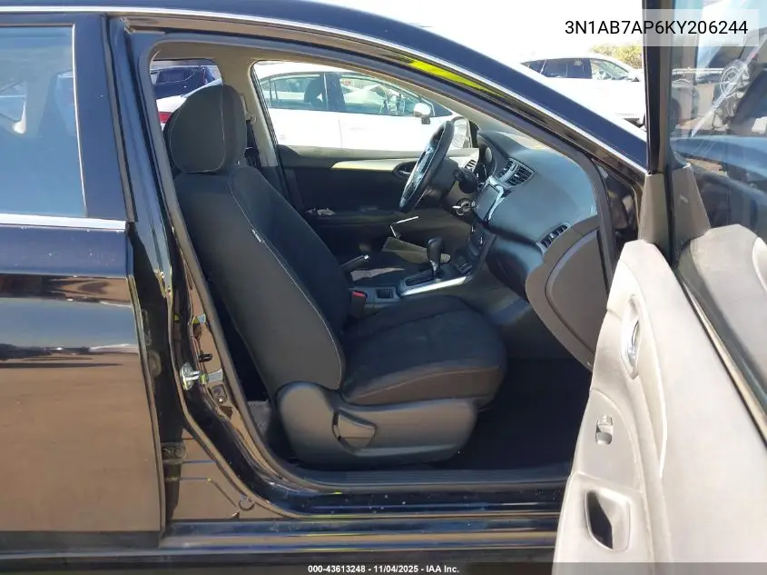 3N1AB7AP6KY206244 2019 Nissan Sentra S