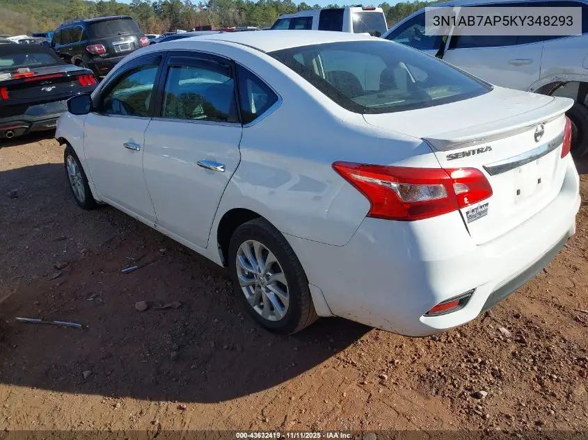 3N1AB7AP5KY348293 2019 Nissan Sentra S