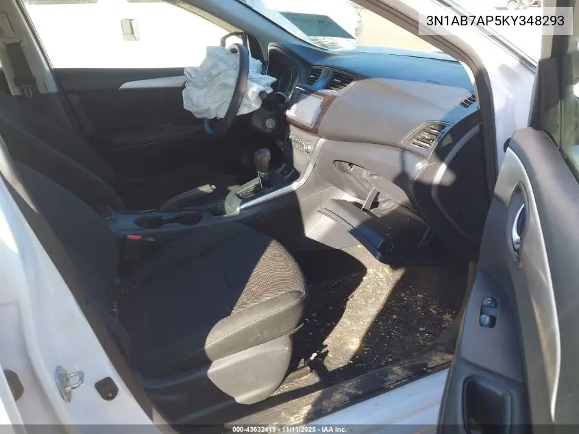 3N1AB7AP5KY348293 2019 Nissan Sentra S