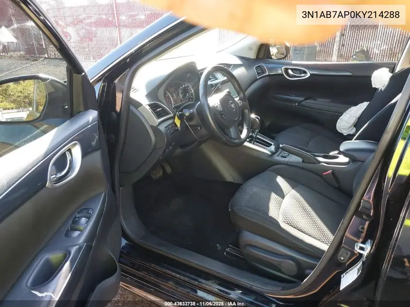3N1AB7AP0KY214288 2019 Nissan Sentra Sr