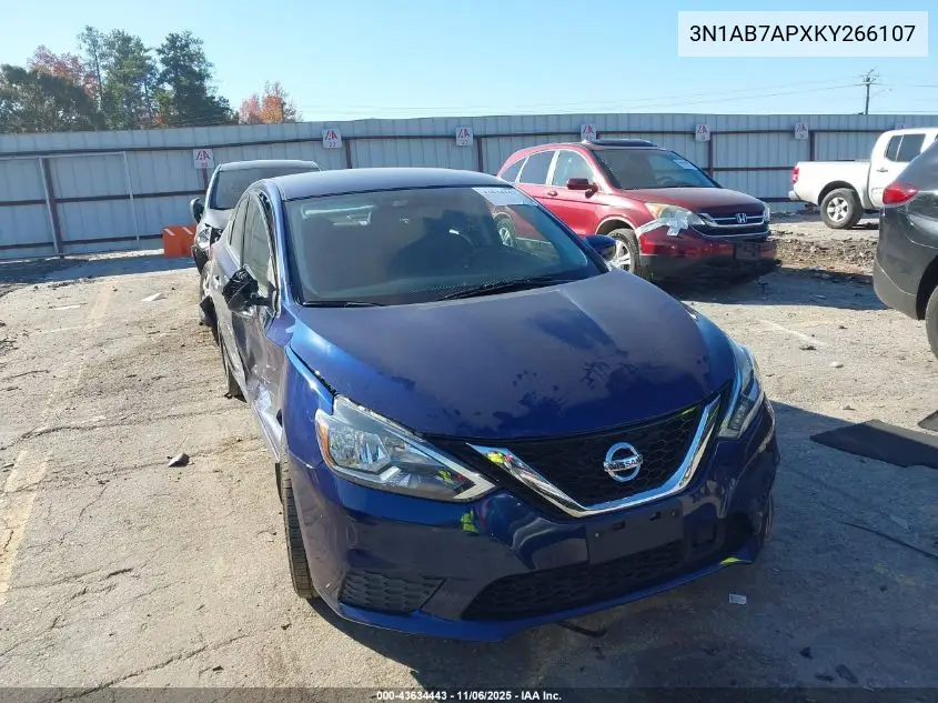 3N1AB7APXKY266107 2019 Nissan Sentra S