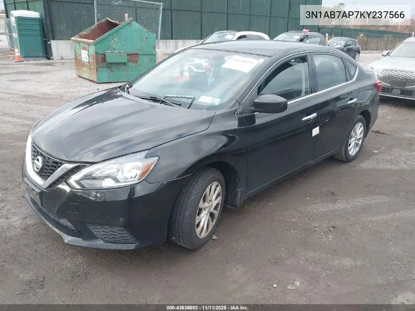 3N1AB7AP7KY237566 2019 Nissan Sentra Sv