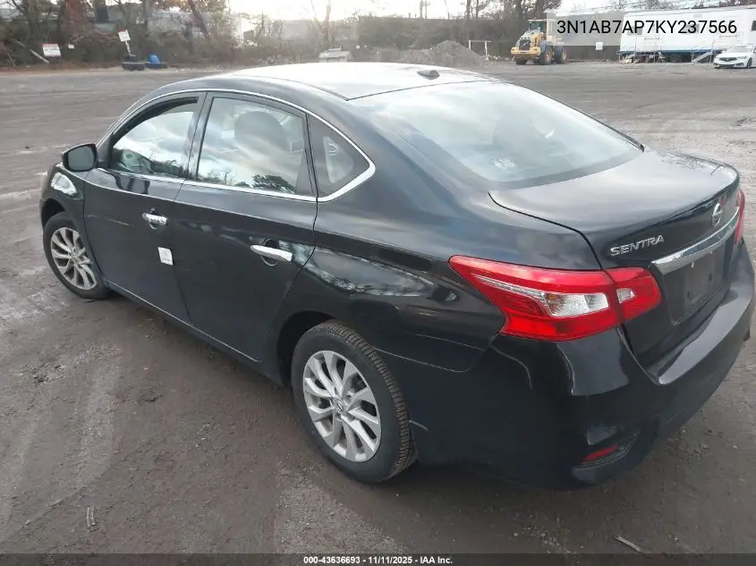 3N1AB7AP7KY237566 2019 Nissan Sentra Sv