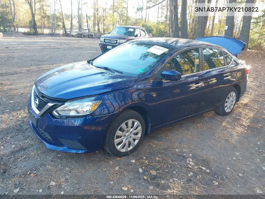 3N1AB7AP7KY210822 2019 Nissan Sentra S