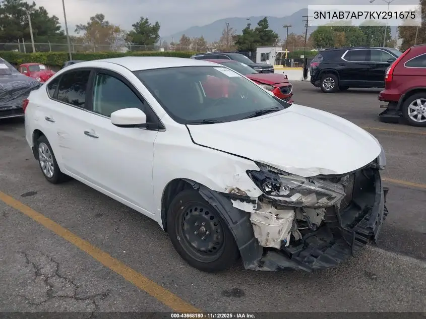 3N1AB7AP7KY291675 2019 Nissan Sentra S