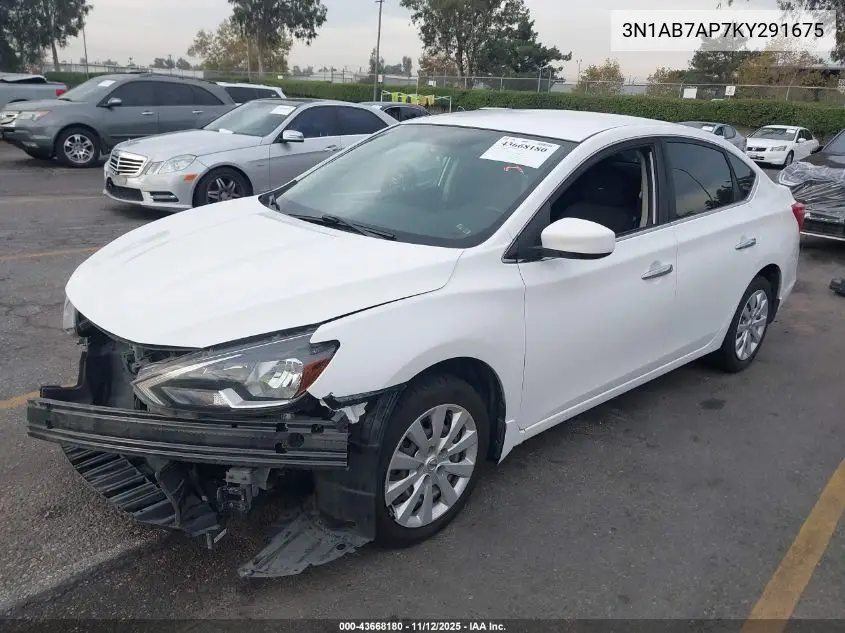 3N1AB7AP7KY291675 2019 Nissan Sentra S