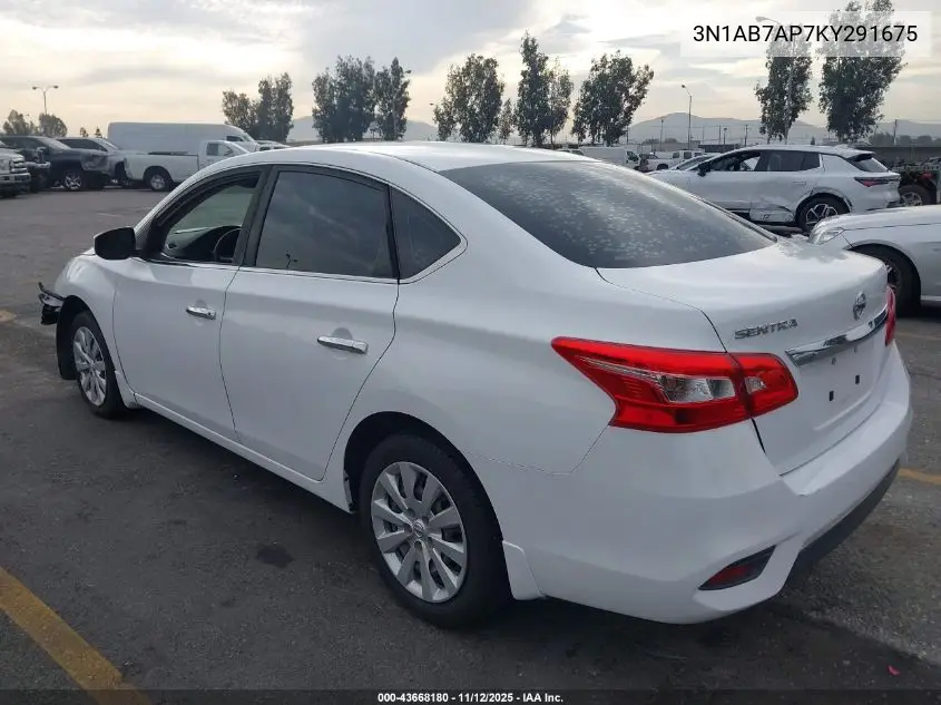 3N1AB7AP7KY291675 2019 Nissan Sentra S