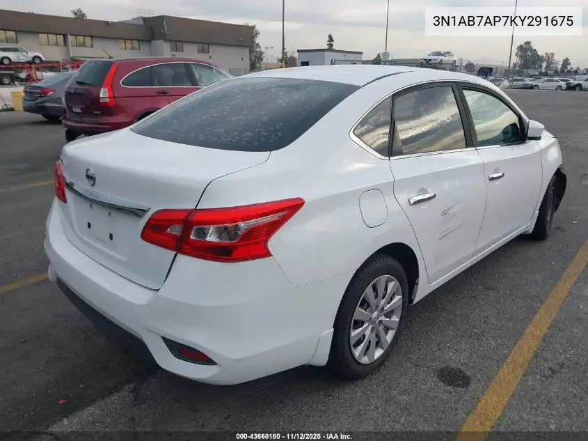 3N1AB7AP7KY291675 2019 Nissan Sentra S