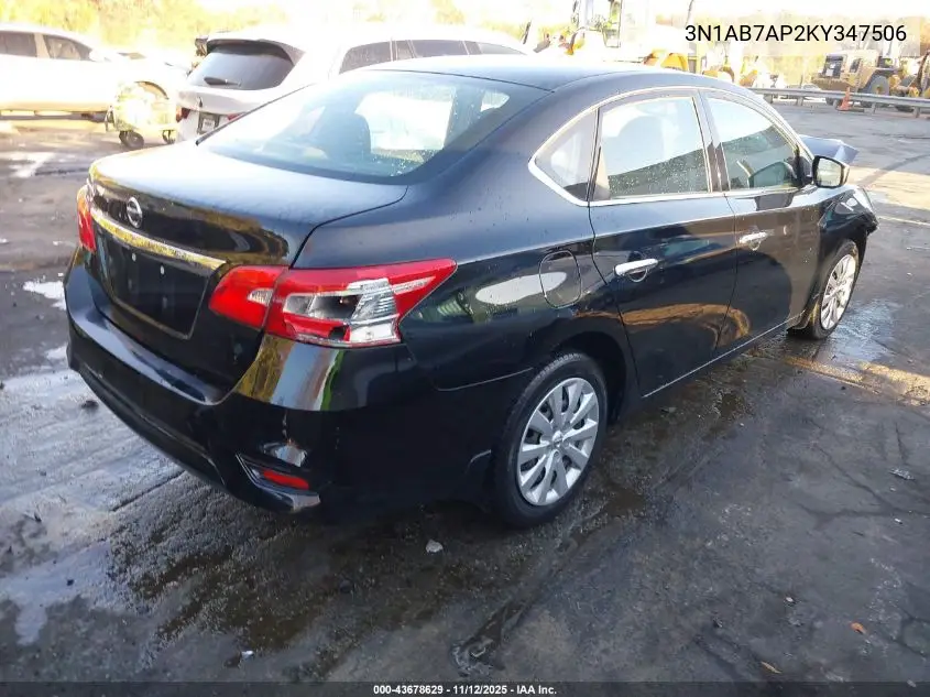 3N1AB7AP2KY347506 2019 Nissan Sentra S