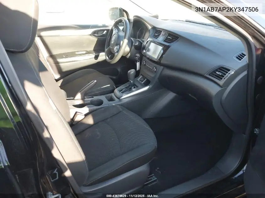 3N1AB7AP2KY347506 2019 Nissan Sentra S