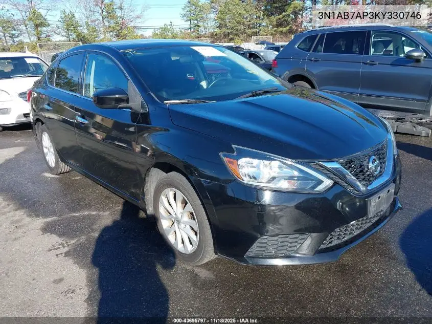 3N1AB7AP3KY330746 2019 Nissan Sentra Sv