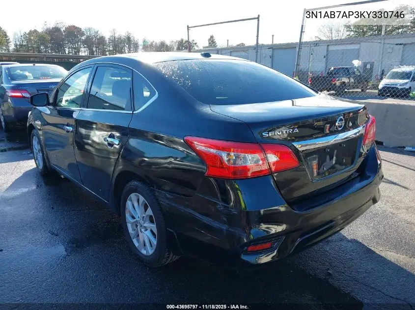 3N1AB7AP3KY330746 2019 Nissan Sentra Sv