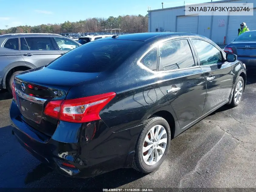 3N1AB7AP3KY330746 2019 Nissan Sentra Sv