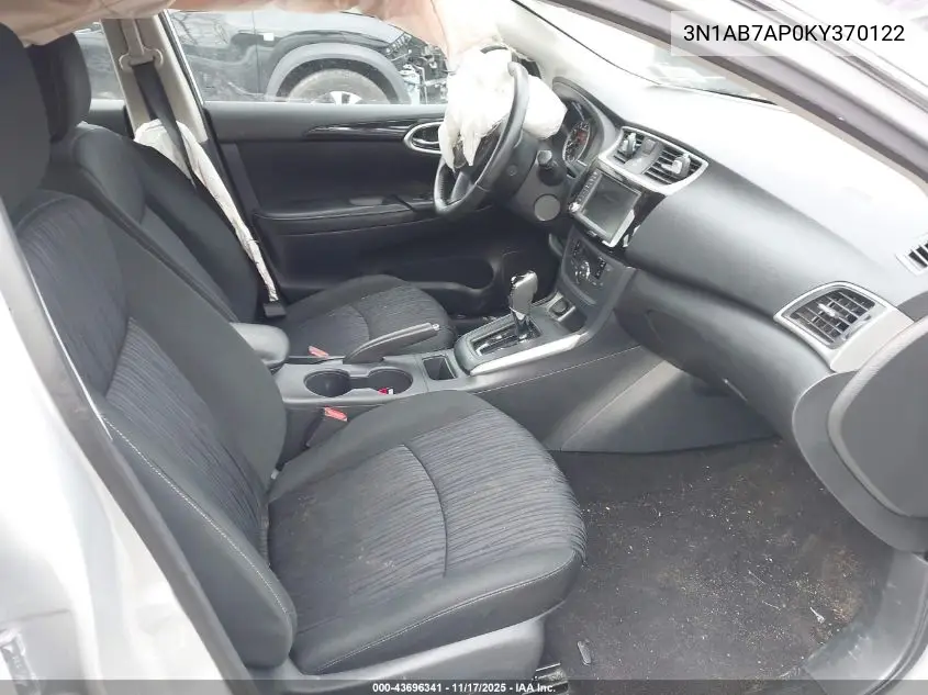 3N1AB7AP0KY370122 2019 Nissan Sentra Sv