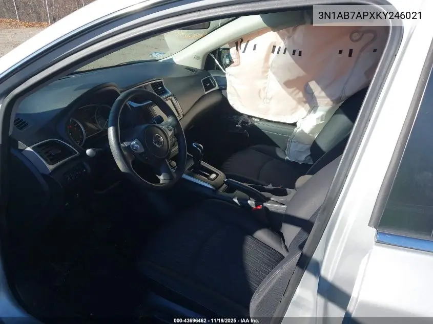 3N1AB7APXKY246021 2019 Nissan Sentra Sv