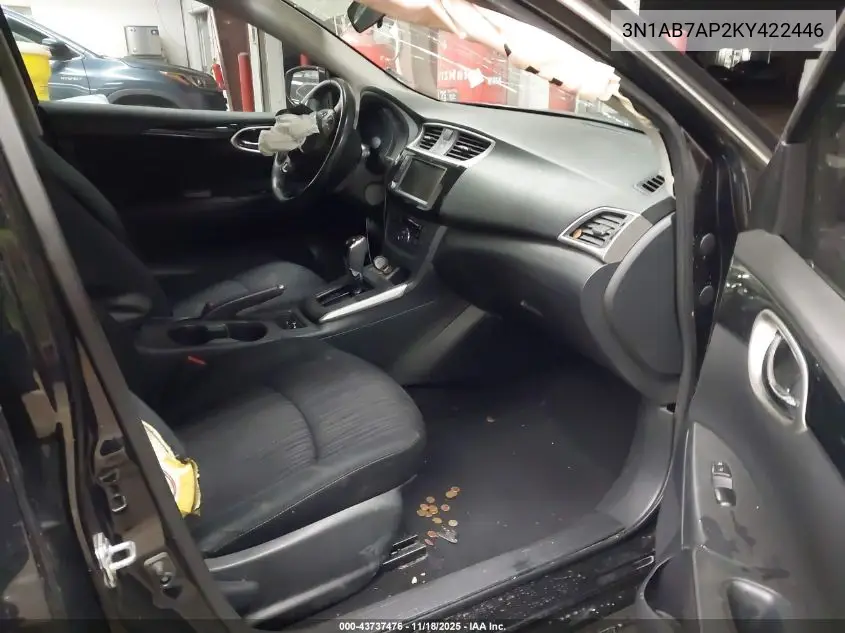 3N1AB7AP2KY422446 2019 Nissan Sentra Sv