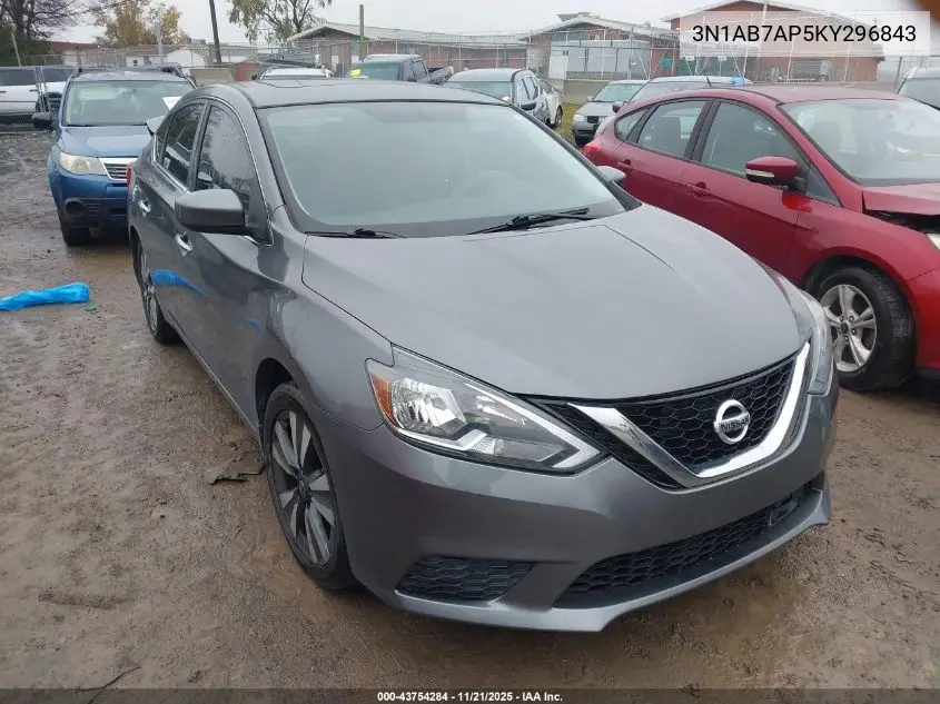 3N1AB7AP5KY296843 2019 Nissan Sentra Sv