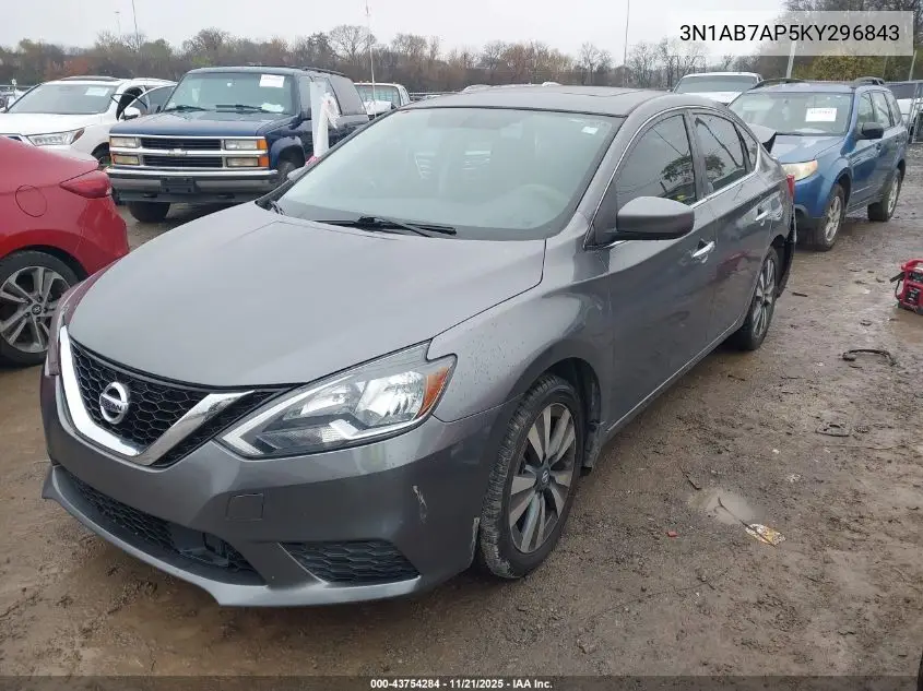 3N1AB7AP5KY296843 2019 Nissan Sentra Sv